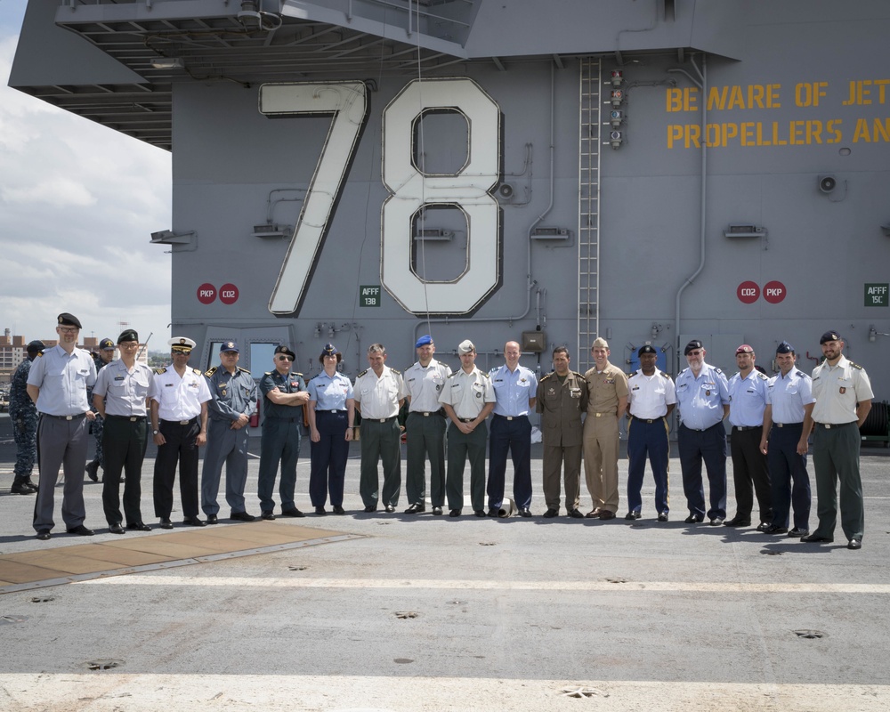 NATO General Staff Course Tour aboard USS Gerald R. Ford