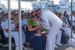 DESRON 31 Holds Change of Command on USS William P. Lawrence