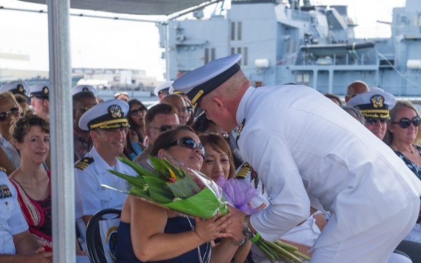 DESRON 31 Holds Change of Command on USS William P. Lawrence