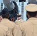 In-front of a Battleship Turret