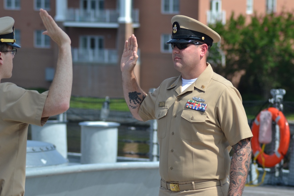 Re-enlistment on a Battleship