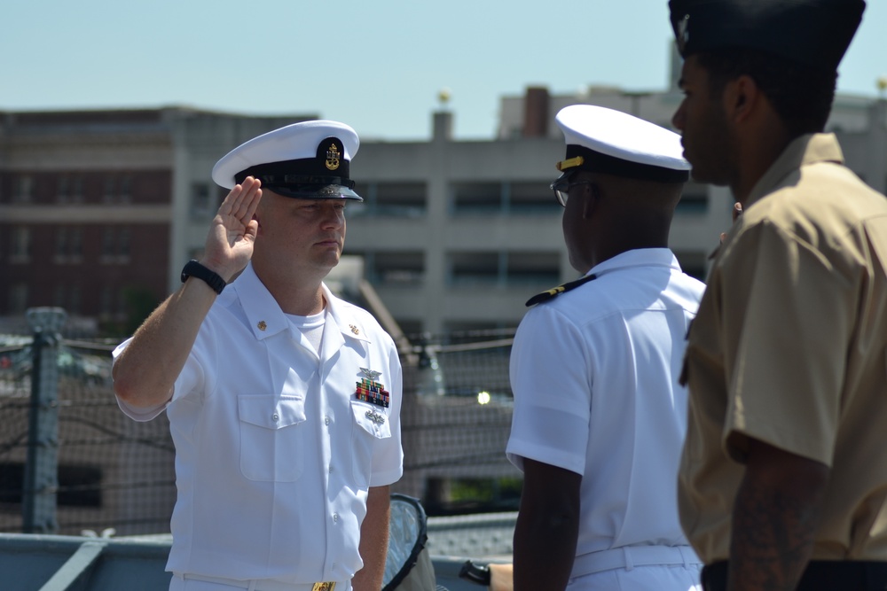 Re-enlisting on the USS Wisconsin