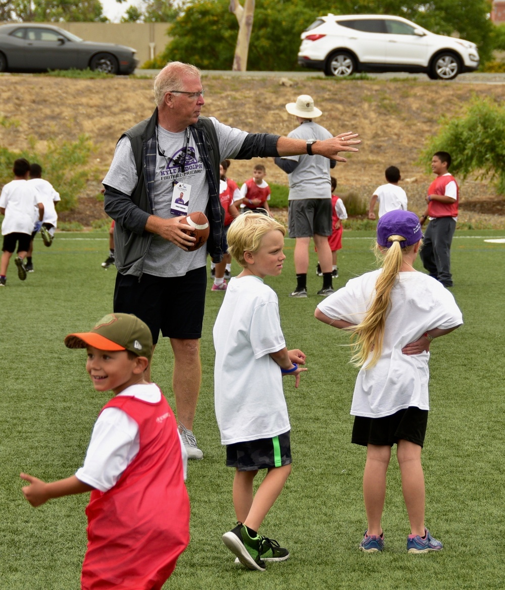 Youths attend Kyle Rudolph Football ProCamp