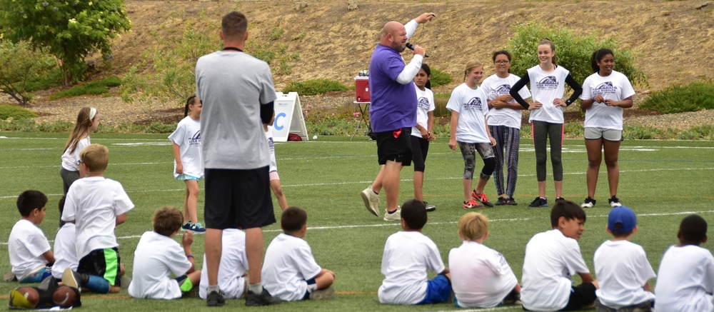 Youths attend Kyle Rudolph Football ProCamp