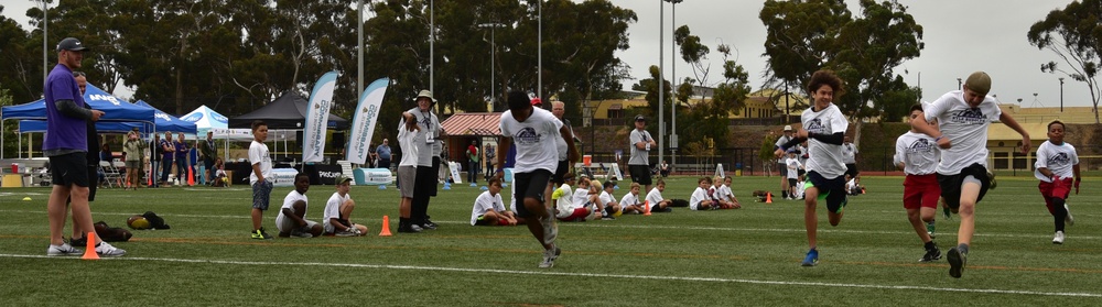 Youths attend Kyle Rudolph Football ProCamp
