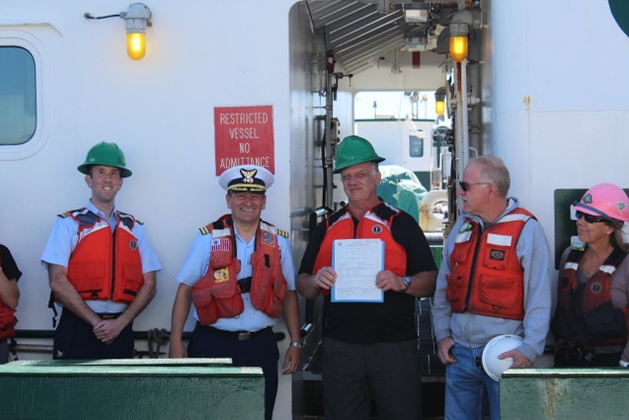 Coast Guard issues first certificate of inspection under new safety regulation in San Francisco Bay