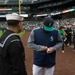 Everett Sailor throws first pitch at Mariner's game
