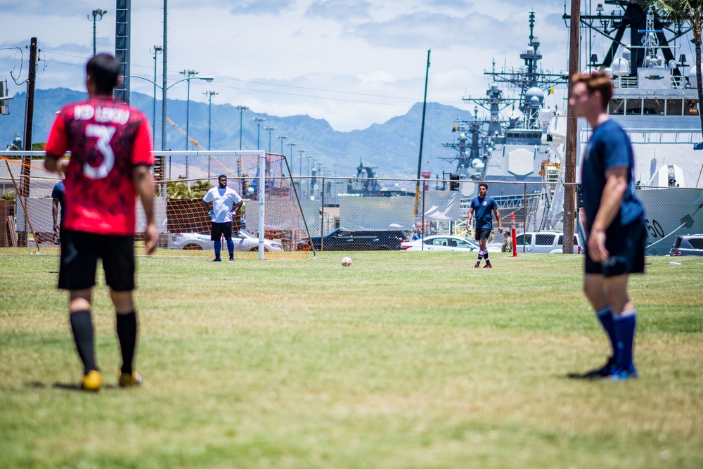 USS Dewey Soccer Match with KD Lekiu