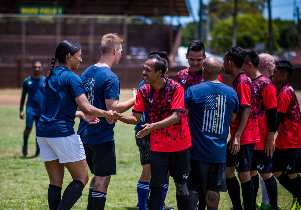 USS Dewey Soccer Match with KD Lekiu