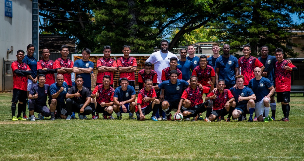 USS Dewey Soccer Match with KD Lekiu