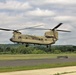 Chinook helicopter, crew supports Fort McCoy sling-load training