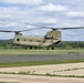 Chinook helicopter, crew supports Fort McCoy sling-load training