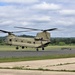 Chinook helicopter, crew supports Fort McCoy sling-load training