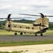 Chinook helicopter, crew supports Fort McCoy sling-load training