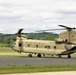 Chinook helicopter, crew supports Fort McCoy sling-load training