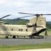 Chinook helicopter, crew supports Fort McCoy sling-load training