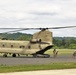 Chinook helicopter, crew supports Fort McCoy sling-load training