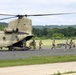 Chinook helicopter, crew supports Fort McCoy sling-load training