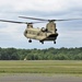 Chinook helicopter, crew supports Fort McCoy sling-load training