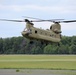 Chinook helicopter, crew supports Fort McCoy sling-load training