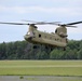 Chinook helicopter, crew supports Fort McCoy sling-load training