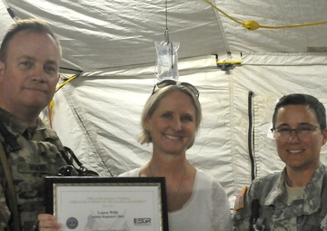 Force-multiplying employer: Guard member's civilian employment helps medics stay certified