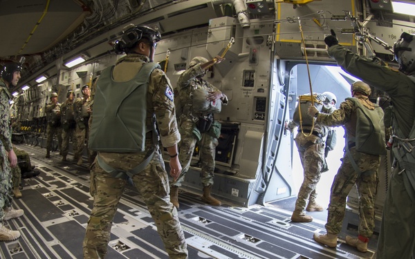 Special Operations Command Pacific and Multi-National SOF members conduct Airborne Training during RIMPAC 2018