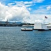 View of USS Arizona Memorial from Ford Island