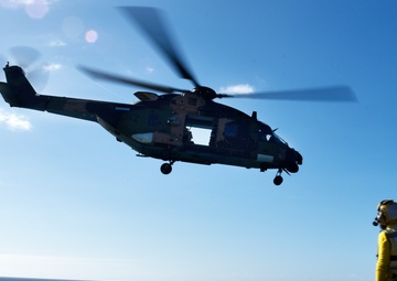 ADF Flight Operations Aboard the HMAS Canberra