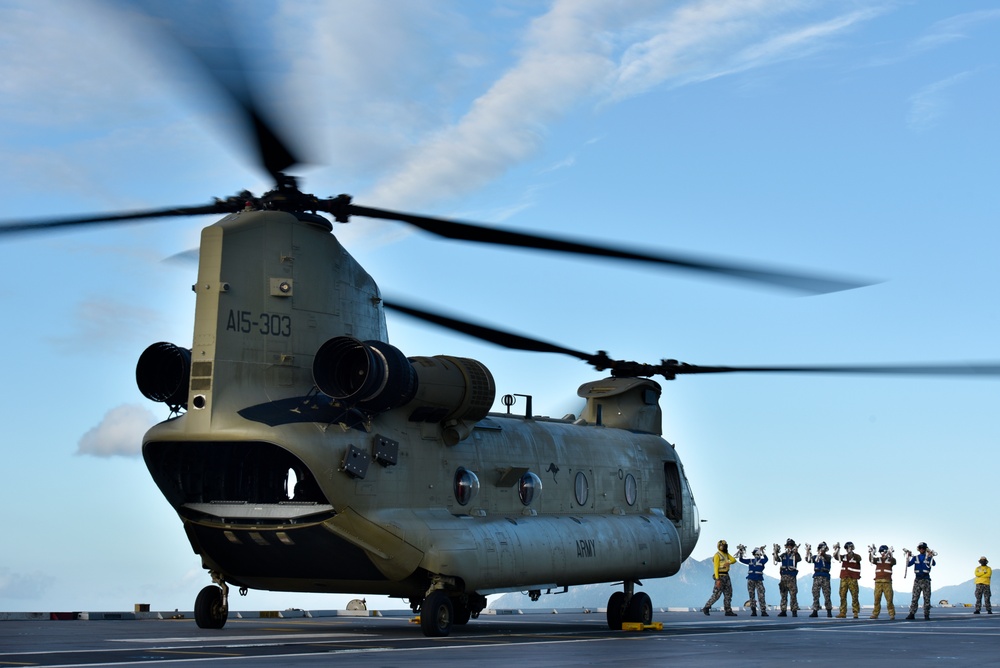 ADF Flight Operations Aboard the HMAS Canberra