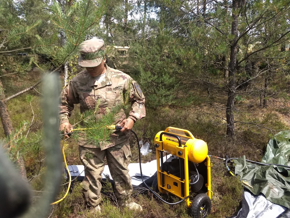 91st BEB Soldiers hone TOC set-up skills