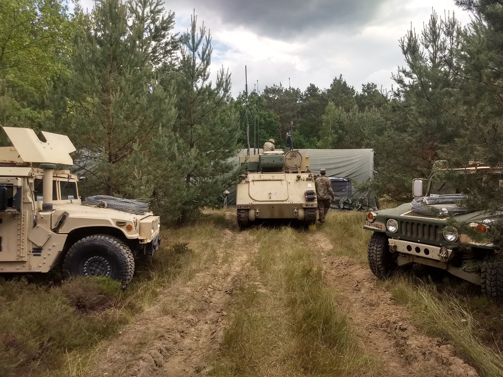 91st BEB Soldiers hone their TOC set-up skills