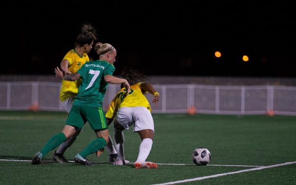 Players Struggle for Ball COntrol