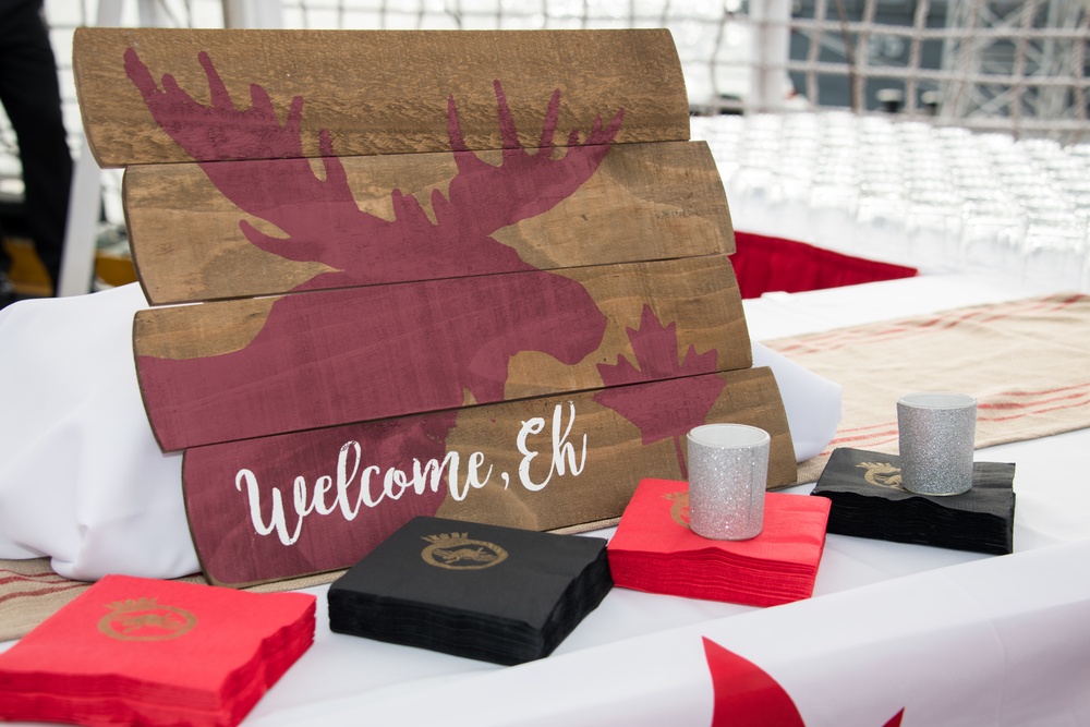 Canada Day reception in HMCS Vancouver and Ottawa in Pearl Harbor during RIMPAC 2018.