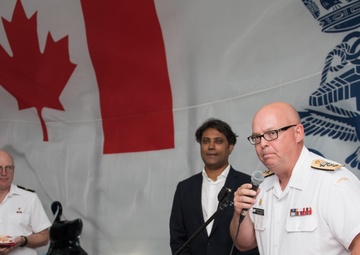 Canada Day reception in HMCS Vancouver and Ottawa in Pearl Harbor during RIMPAC 2018.