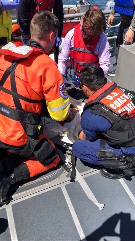 Station Bellingham medically evacuates an injured woman off sailing vessel