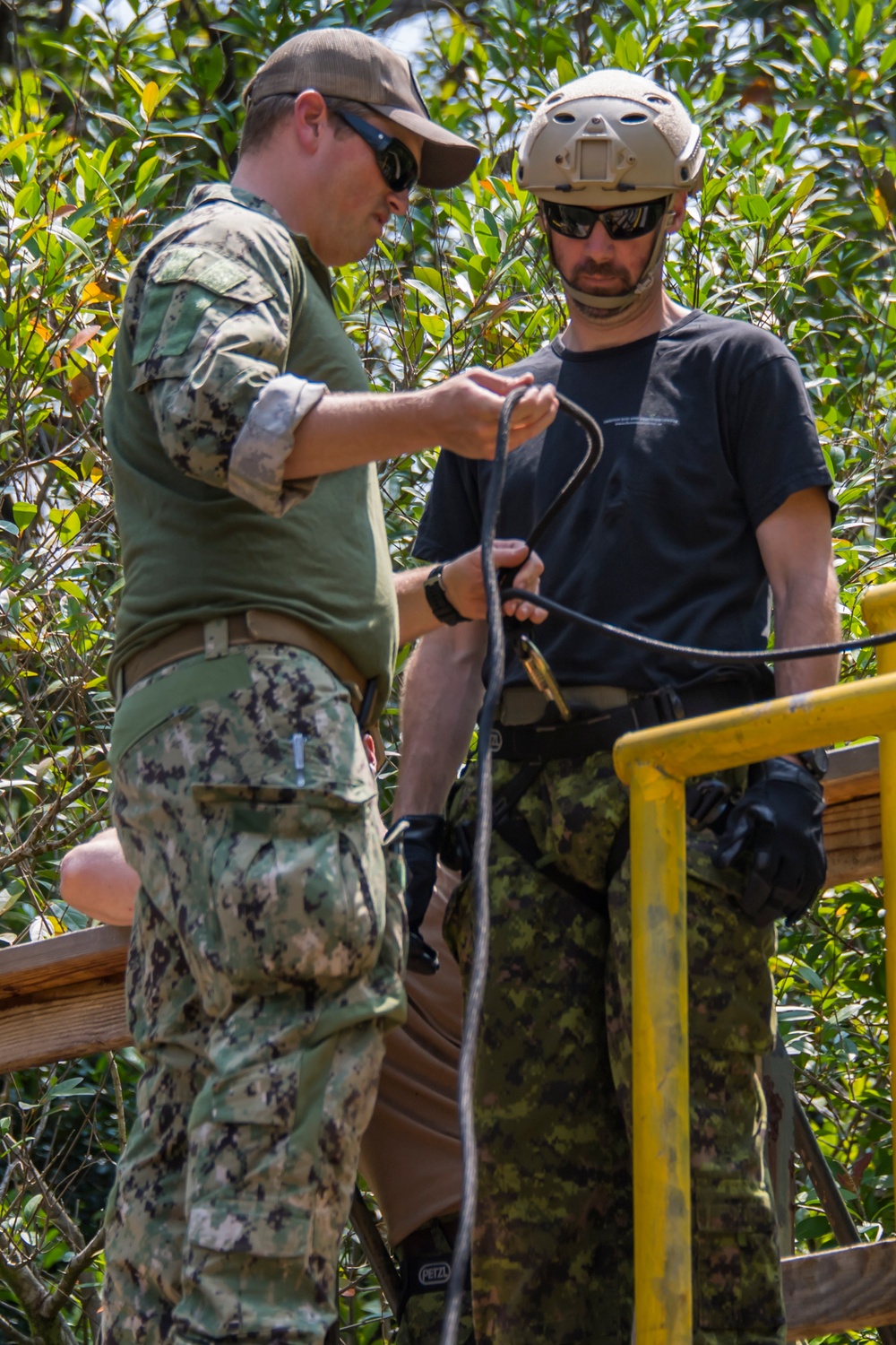 Explosive Ordnance Disposal Teams Conduct Rappelling Training During RIMPAC 2018.