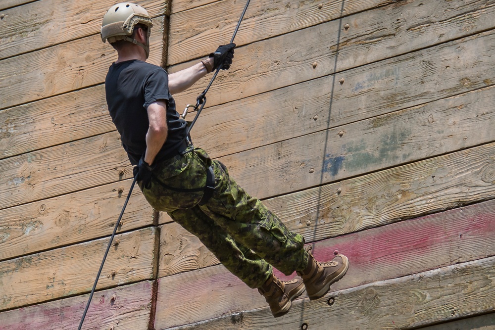 Explosive Ordnance Disposal Teams Conduct Rappelling Training During RIMPAC 2018.