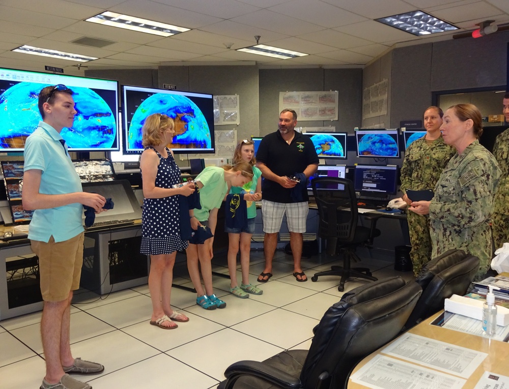 Joint Typhoon Warning Center Hosts Make a Wish Kid and Aspiring Meteorologist Connor Woods