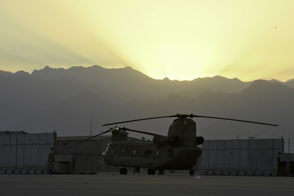 sunrise in eastern Afghanistan