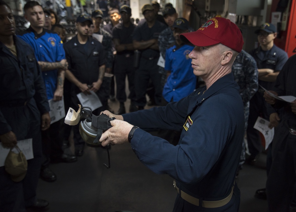 CBR training exercise held aboard USS Bonhomme Richard (LHD 6)