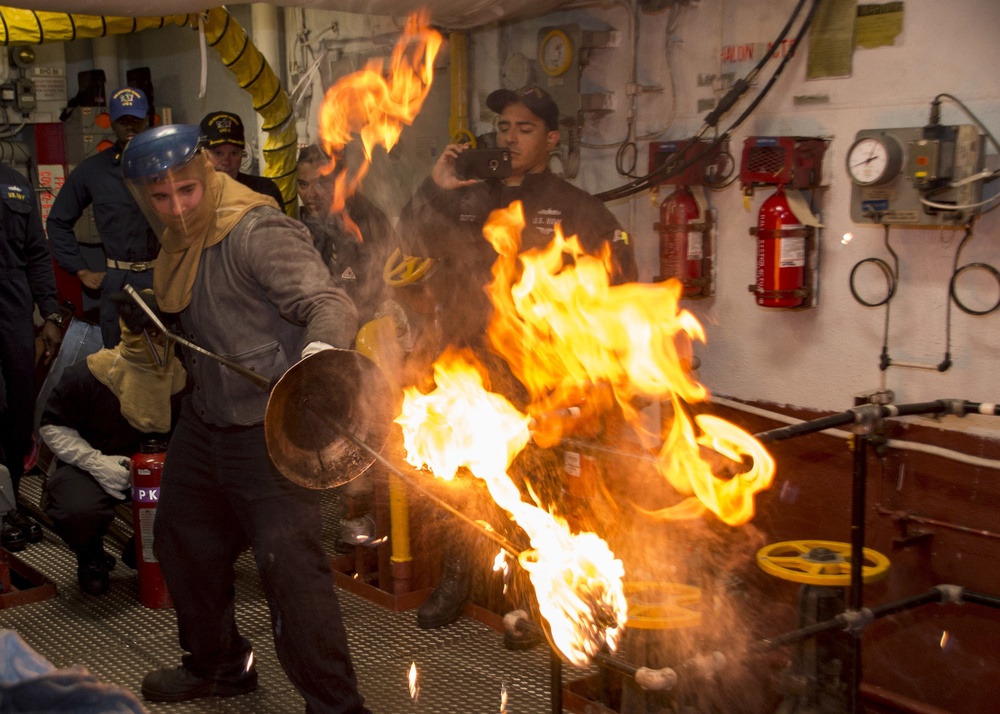 USS Bonhomme Richard Lights-off Boiler