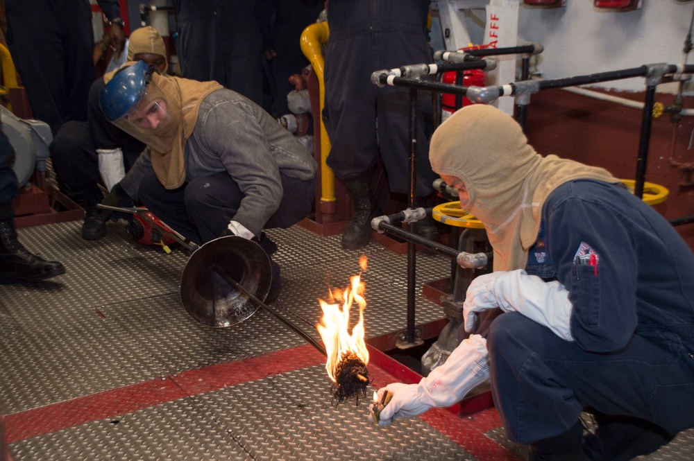 USS Bonhomme Richard Lights-off Boiler