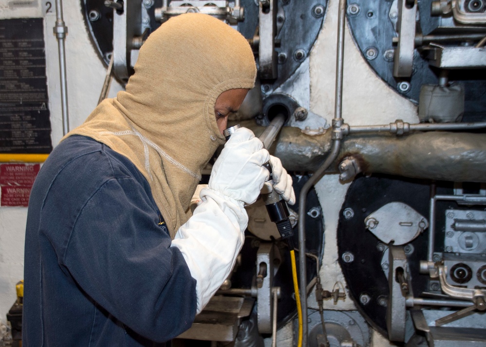 USS Bonhomme Richard Lights-off Boiler