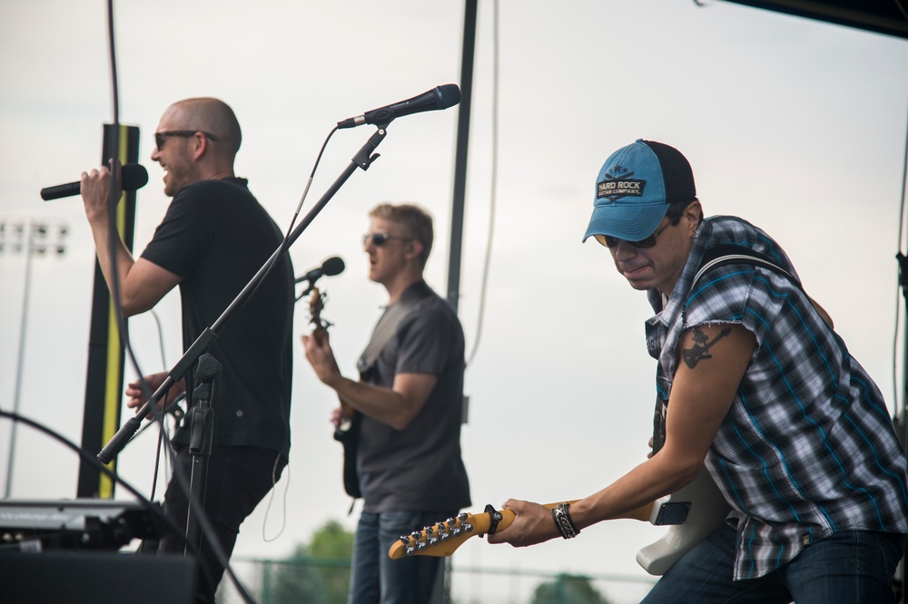 The Tyler Walker Band performs at Buckley AFB