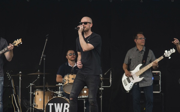 The Tyler Walker Band performs at Buckley AFB