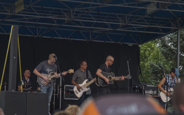 The Tyler Walker Band performs at Buckley AFB