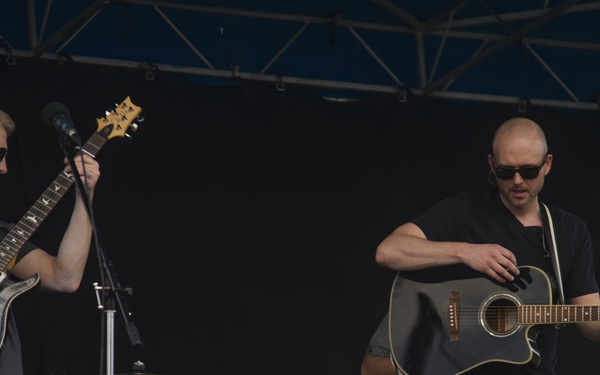The Tyler Walker Band performs at Buckley AFB