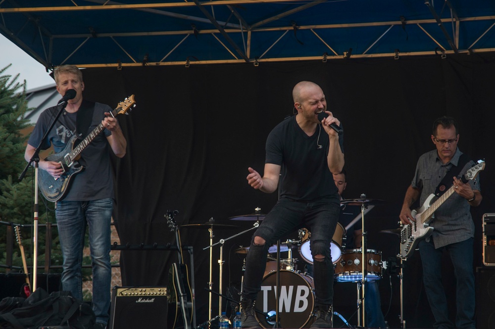 The Tyler Walker Band performs at Buckley AFB