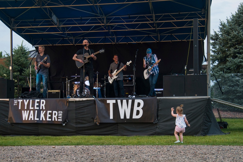 The Tyler Walker Band performs at Buckley AFB